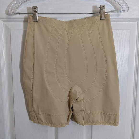 Vanity Fair Vintage 1980's Beige Firm Control Panty Shorts - size XL NWT - Picture 2 of 11